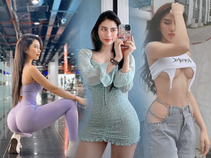 Diện váy siêu ngắn selfie trước gương, cô nàng gymer khoe đường cong bốc lửa làm CĐM ái ngại