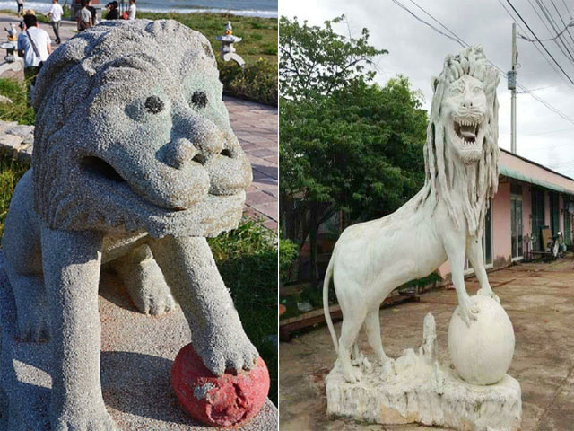 Cười đau bụng với bộ sưu tập sư tử ngáo đá lầy lội nhất quả đất