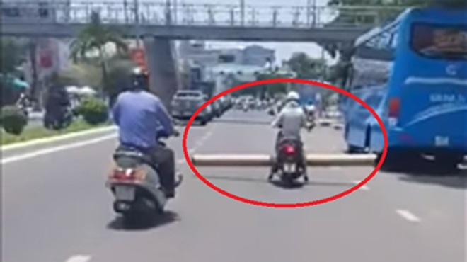 clip: thot tim canh nu “ninja lead” cho thanh chan dai 4m than nhien phong tren duong - 2