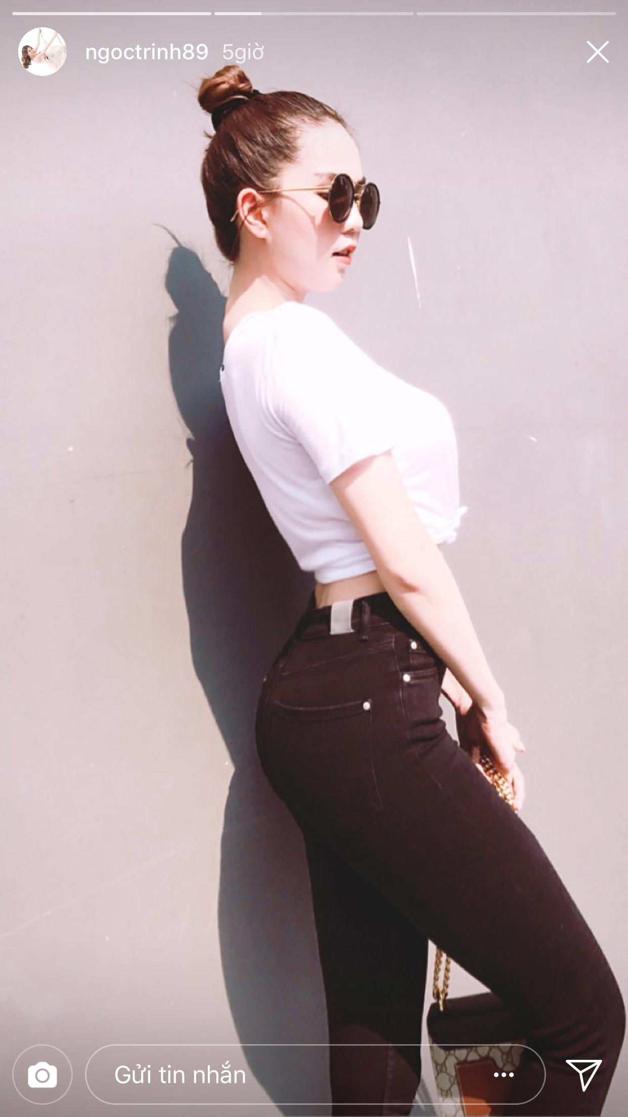 bi quyet de mac ao thun kin dao van sexy nhu ngoc trinh - 1