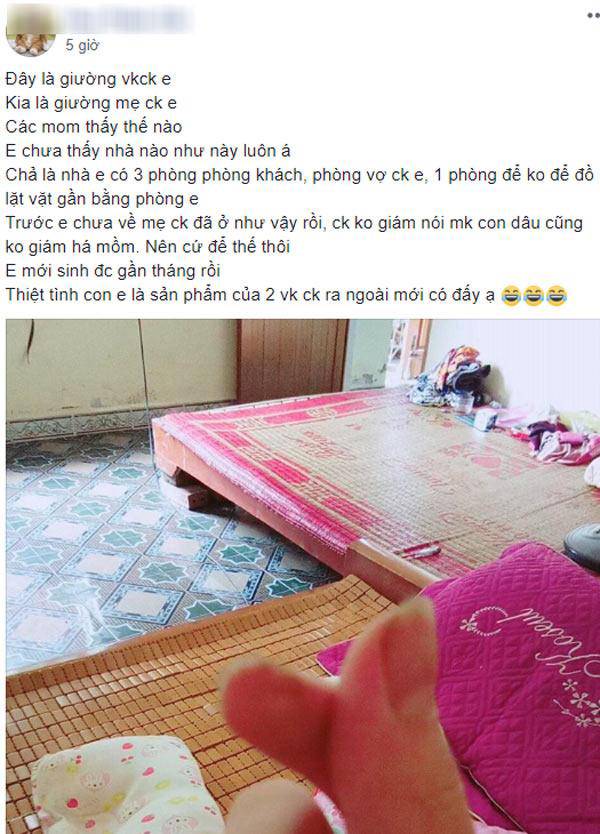dau moi boi roi khi me chong ngay dem ngan can "chuyen ay", cua phong rieng cung khong duoc chot - 4