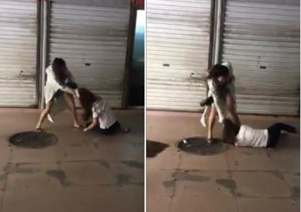 tran tinh cua nguoi chong chung kien canh vo moi danh ghen da man vo cu - 1