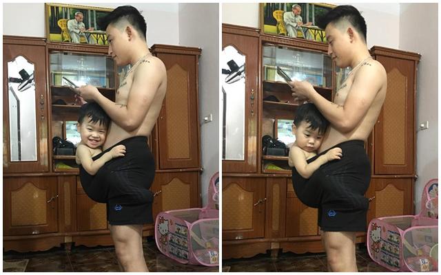 be trai 19 thang ngu say trong 1 phut nho duoc bo ru theo cach "chang giong ai" - 2