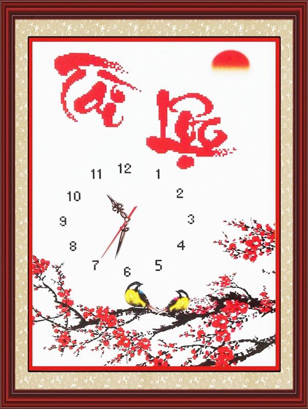 mach cach treo tranh theu chu thap trong nha hop phong thuy de gia dinh luon gap may man - 3