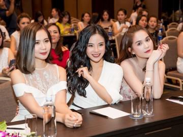 Ngọc Trinh, Huyền Lizzie, Stella Chang tại hội thảo "Trắng da cùng chuyên gia"