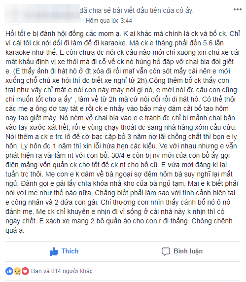 phat hien chong tron lam di hat karaoke, vo tre bi chong va bo chong lao vao danh hoi dong - 1