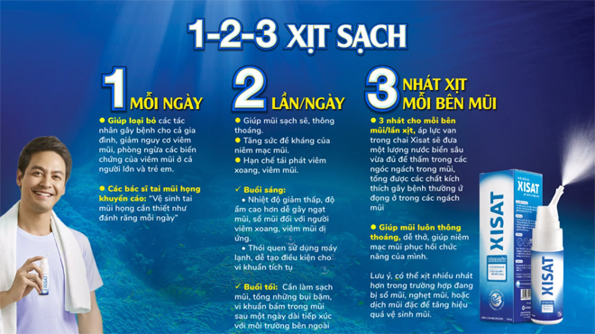 chuyen gia tai mui hong mach nuoc: thoi quen “1-2-3 xit sach” bao ve duong ho hap ca nha - 2