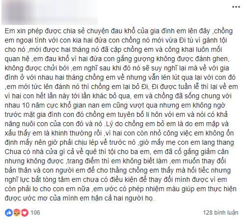 chong tuyen bo ly hon, nuoi con cua bo chi vi vo qua beo - 1