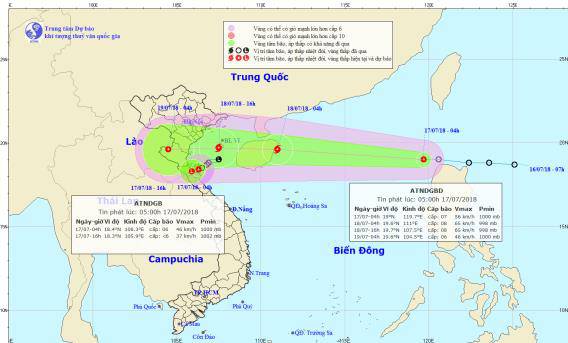 tin moi thoi tiet 17/7: bien dong sap don bao giat cap 10, mua to khap noi - 1