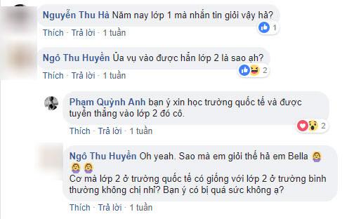 pham quynh anh dua con di xet tuyen lop 1, sau khi kiem tra truong moi thang len lop 2 - 3