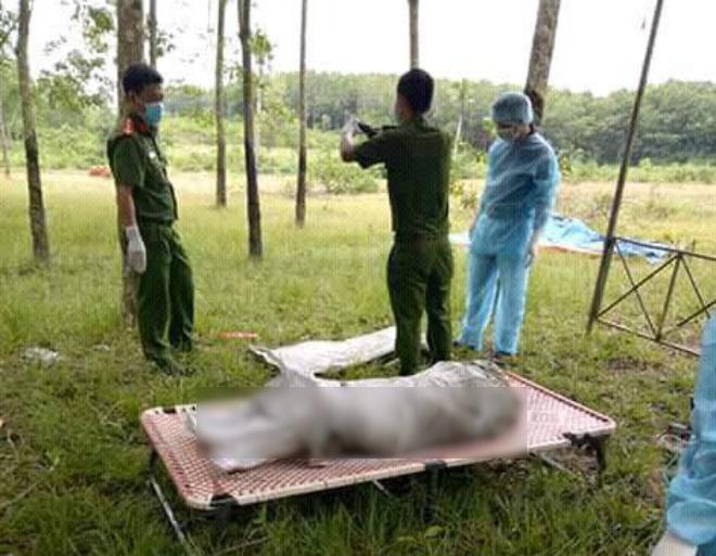 nghi an giet nguoi: thi the nguoi phu nu boc mui hoi thoi trong bao tai tai vuon cao su - 1