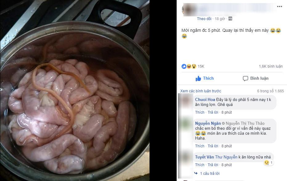 hi hung ngam long lon tuong duoc bua ngon, 5 phut sau co gai tai mat khong dam an - 1