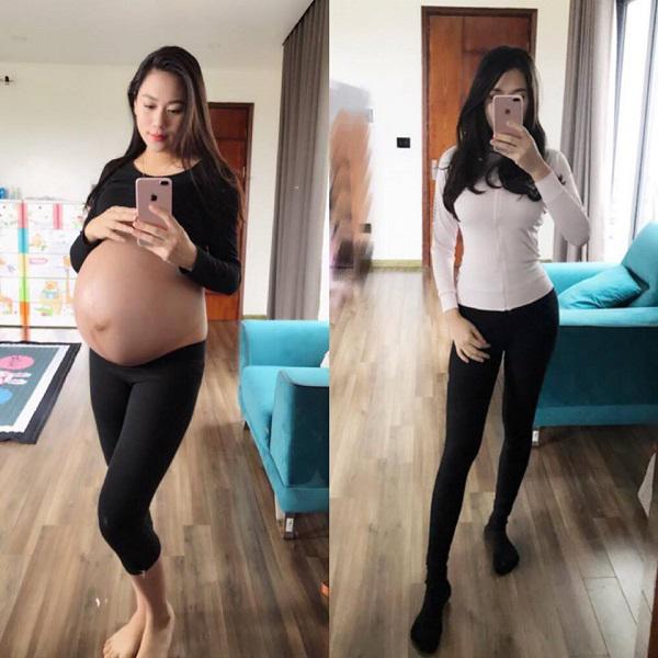 me sinh doi ha thanh chia se 8 bi quyet giup thu gon 36cm vong bung trong 1 thang - 2