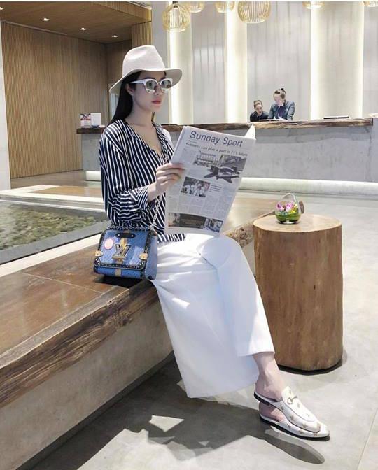 thoi trang bau bi chat choi hon ca thoi con gai cua diep lam anh - 9