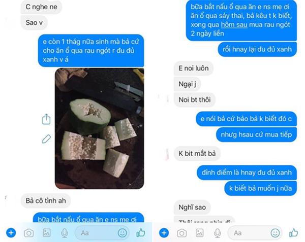 con dau hoang mang khi bau 8 thang, me chong di cho mua toan do an de say thai - 3