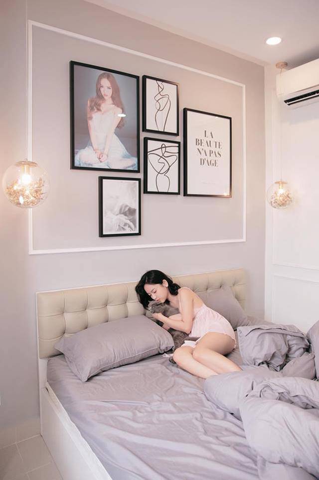 "dot nhap" phong ngu cua my nhan viet chua chong: ke long lay xa hoa, nguoi gian don khong ngo - 16